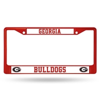 Georgia Bulldogs Anodized Red License Plate Frame