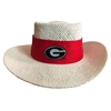 Georgia Bulldogs Tournament Straw Gambler Hat