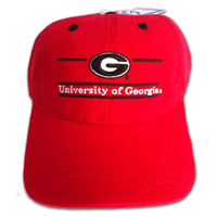 UGA Black/Red Twill Hat