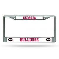 Georgia Bulldogs Chrome License Plate Frame