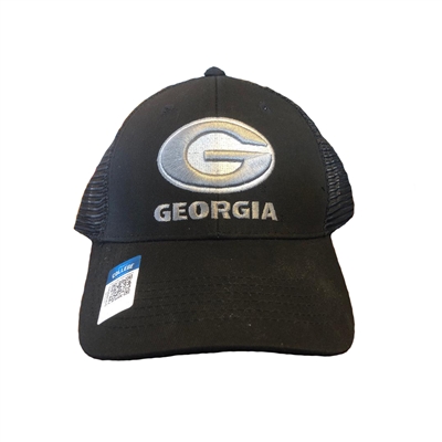 Georgia Bulldogs Predator Meshback Adjustable Black Hat