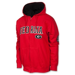 Georgia Bulldogs NCAA Mens Athletic Zip-Up Track Jacket 