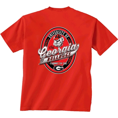 Georgia Bulldogs Oval Label T-Shirt