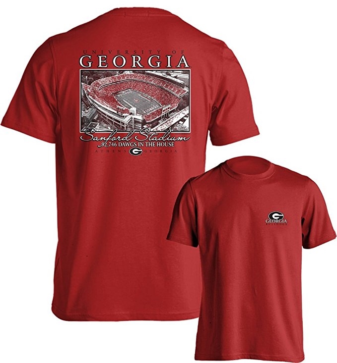 krone Kræft Tredje Georgia Sanford Stadium T-shirt | Georgia Bulldogs Apparel | UGA  Merchandise | Shop Dawghut.com