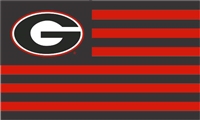 Georgia Bulldogs Stripes Nation Flag