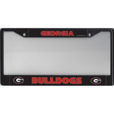 Georgia Bulldogs Black License Plate Frame