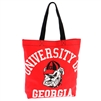 Georgia Red Canvas Tote Bag