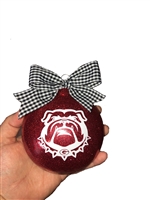 UGA Bulldogs Go Dawgs Georgia Glitter Ornament