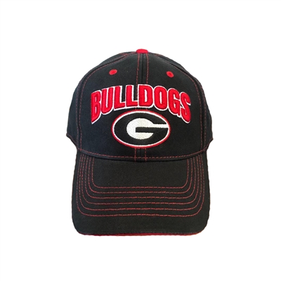 UGA Black Adjustable Hat | Georgia Bulldogs Black Hat | UGA Black ...