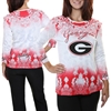 Georgia Bulldogs Women's Three-Quarter Sleeve Dip Dye T-Shirt