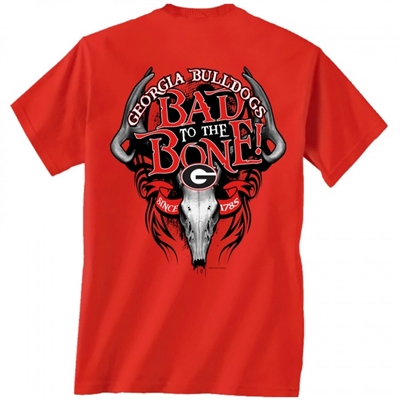 Georgia Bulldogs Bad to the Bone T-Shirt | UGA Bad to the Bone Tee ...