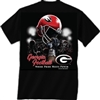 Georgia Bulldogs Helmet In Air T-Shirt