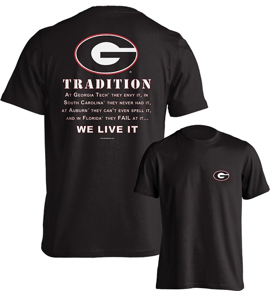 huid olifant Fonkeling Georgia Tradition T-Shirt | Georgia Bulldogs T-Shirt | UGA T-Shirt | UGA  Tradition T-Shirt