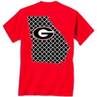 Georgia Red Quatrefoil T-Shirt